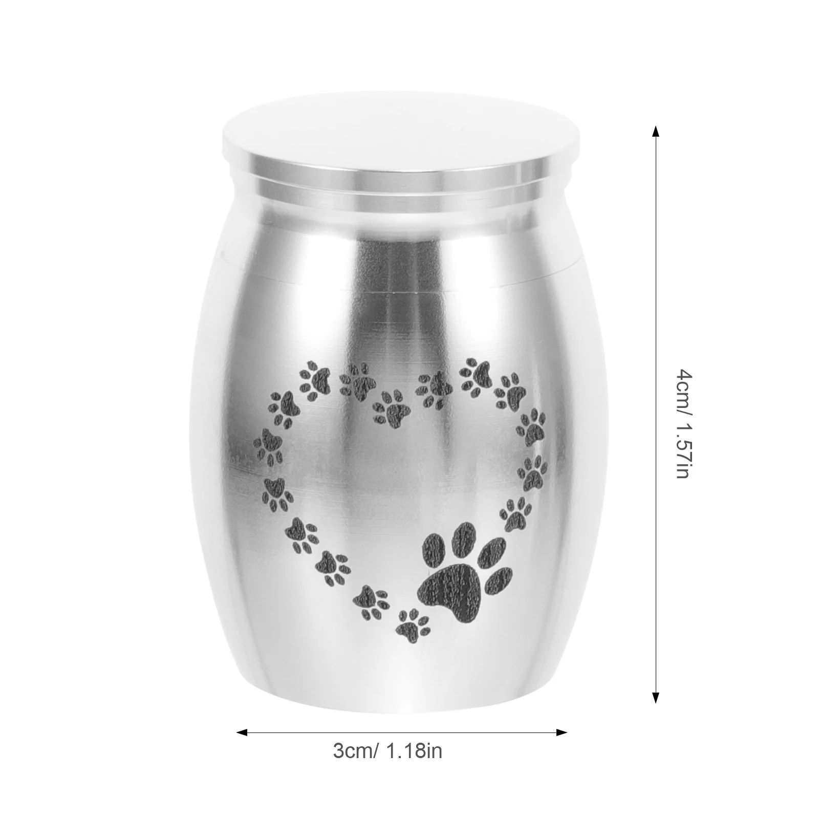 Mini-Urne für Haustiere, kleine Legierung, für Hunde und Katzen, Asche, Vorratsglas, Andenkenurne, Haustier-Urnen für Feuerbestattung, Gedenkurnen für Asche, Urnen für Hunde