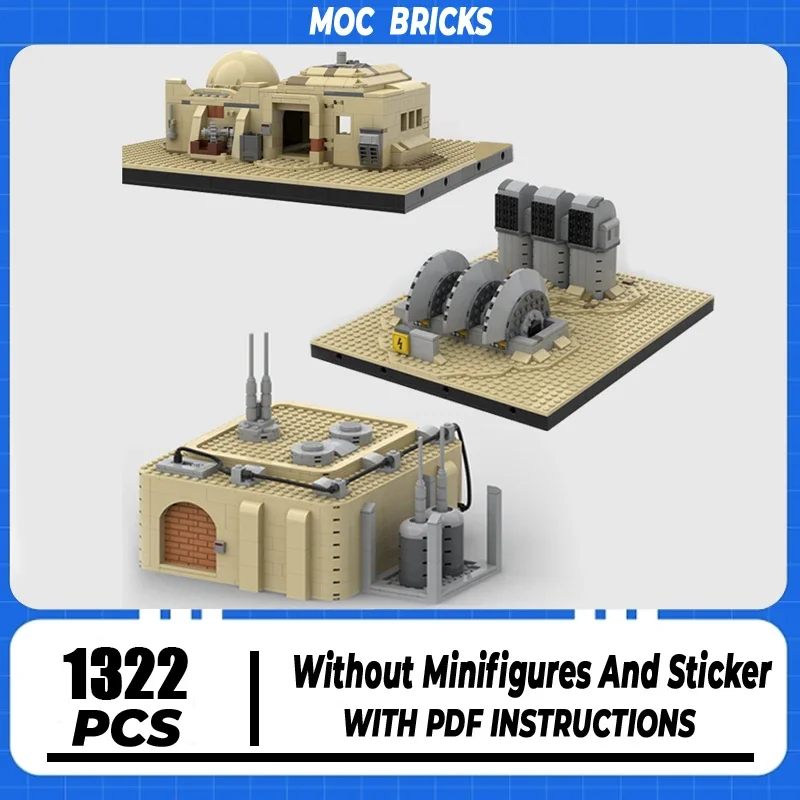 Bloques de construcción Moc de Star Movie, ladrillos de construcción, modelo de cabina residencial, tecnología Modular, ensamblaje DIY, regalos de juguete