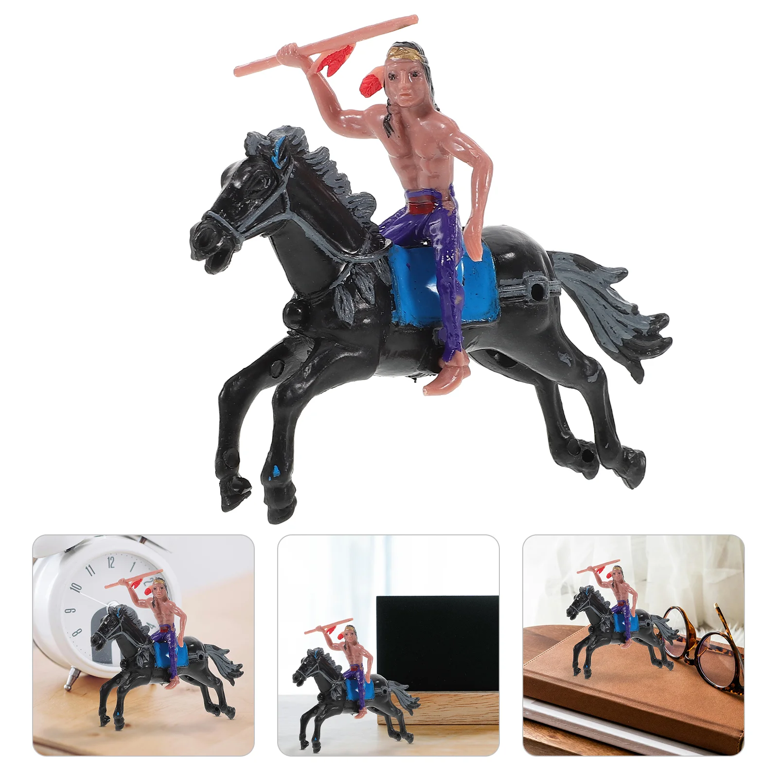 1 Set Farm Animals Kids Farm World Horse Toys Plastic Action Figure For Home Office Table Decor For Kids