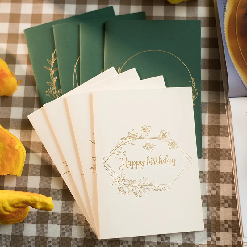 20pcs Retro Green Envelope Set 192x128mm 250g for Wedding Invitations Business Activity Message Card Bag Birthday Greeting Cards