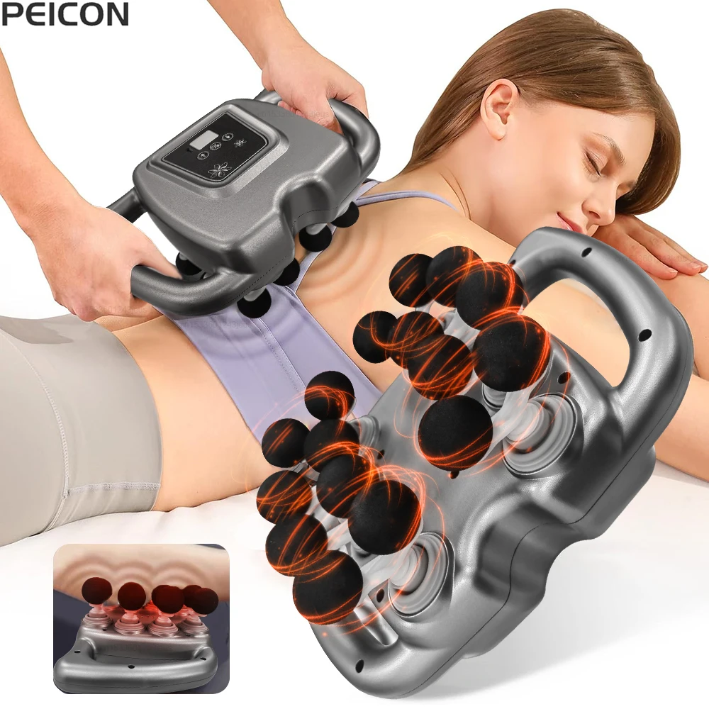 Fascia Gun Muscle Massager Gun High Frequency Back Body Waist Massage Machine Professional Electric Shoulder Legs Waist Massager