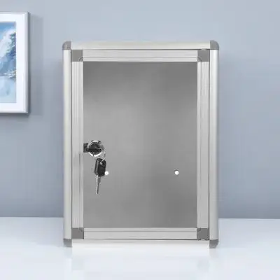 Wall Mail Organizer Aluminum Alloy Lockable Large Suggestion Complaint Box Office Factory Hanging Letter Storage Container
