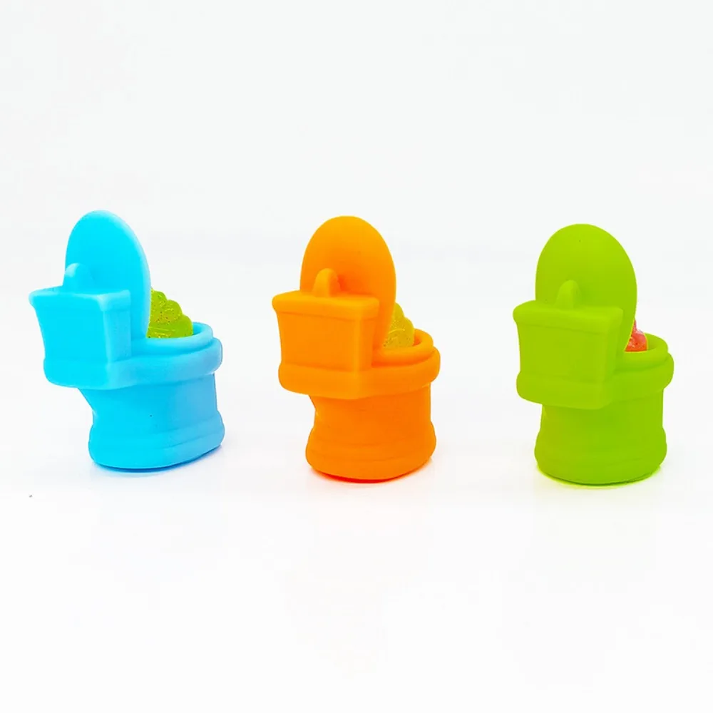 6/12 Pcs Squeeze Toilet Stool Decompression Pressure Pinch Halloween April Fools Day Tricky Funny Party Gift Decorative Supplies