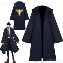 Mash Burnedead Anime Lance Crown Mashle: Magic and Muscles Cosplay Cape Cos Uniform Magic Robe Cloak Holloween Party for Men