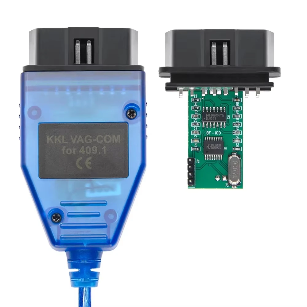 For VAG 409.1 USB OBD2 Car Diagnostic Cable with Connectors and Adapters