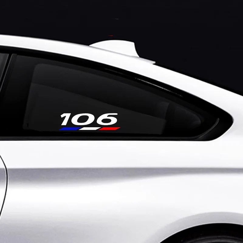 2Pcs Car Windows Sticker For Peugeot 3008 5008 2008 106 107 108 205 206 207 208 RCZ 306 307 308 508 406 407 408 4007