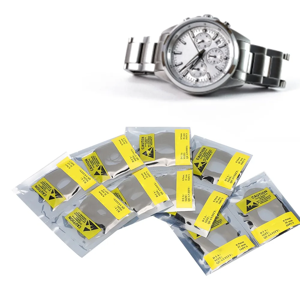 Durable Black Watch Gaskets O Ring Rubber Different Sizes O Ring Washers Set Watch Back Gasket Seal Watch Repairing