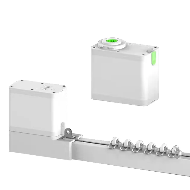 tu ya Modern Intelligent Single Double Electric Curtain Metal Alloy Track Mini Motor Hidden Type Support Alexa Control