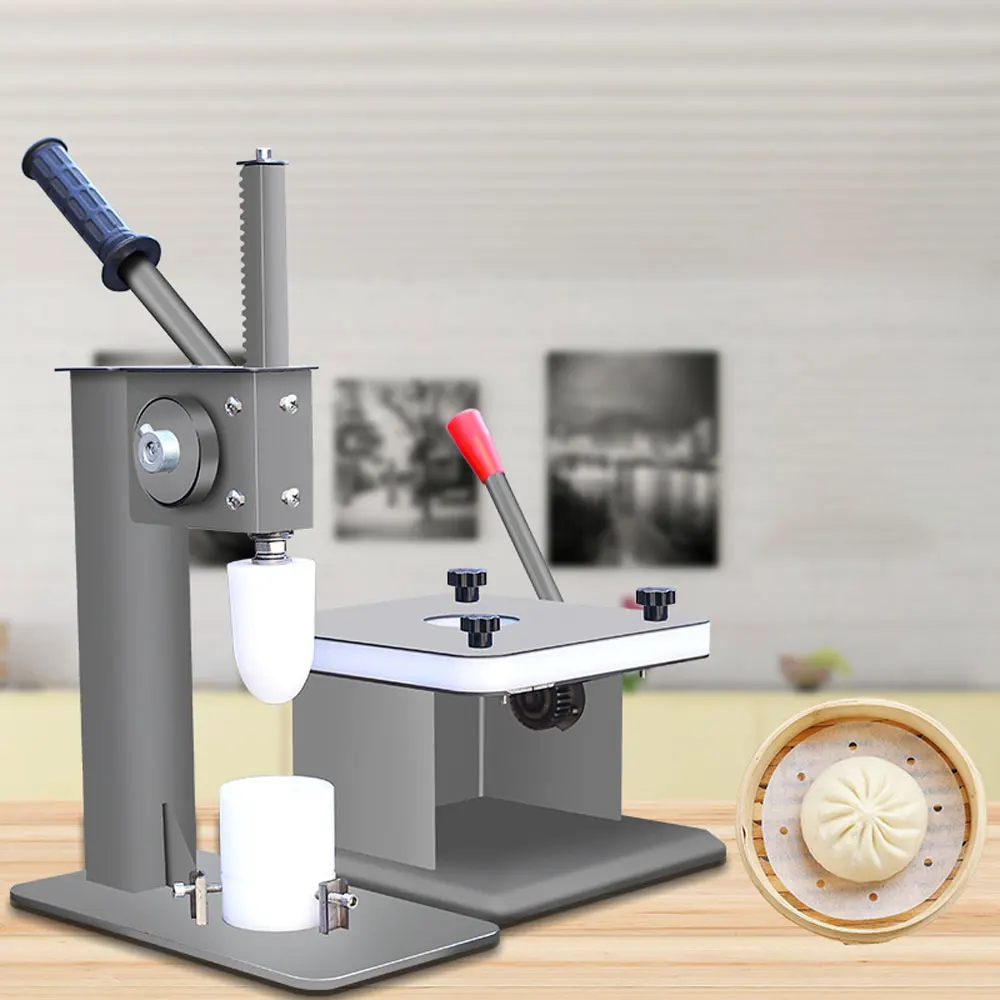 Máquina comercial semiautomática para fazer pão, trabalho manual, imitação multifuncional, fabricante de pão recheado no vapor