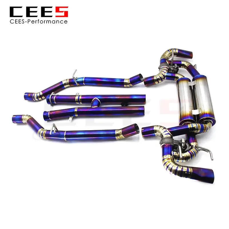 cees Catback Exhaust For Mercedes-Benz SLS  6.2L 2011- Tuning Performance Titanium alloy valve Exhaust Pipe System accessories