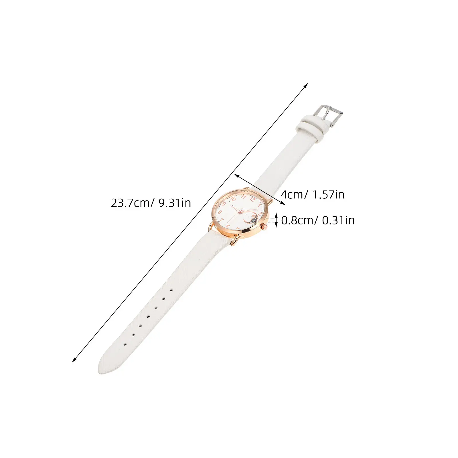 1Set Stylish Moon Phase Women Watch Bracelet Set Delicate Craftsmanship Modern Elegant Wristwatch for Leisure Festive Occasions