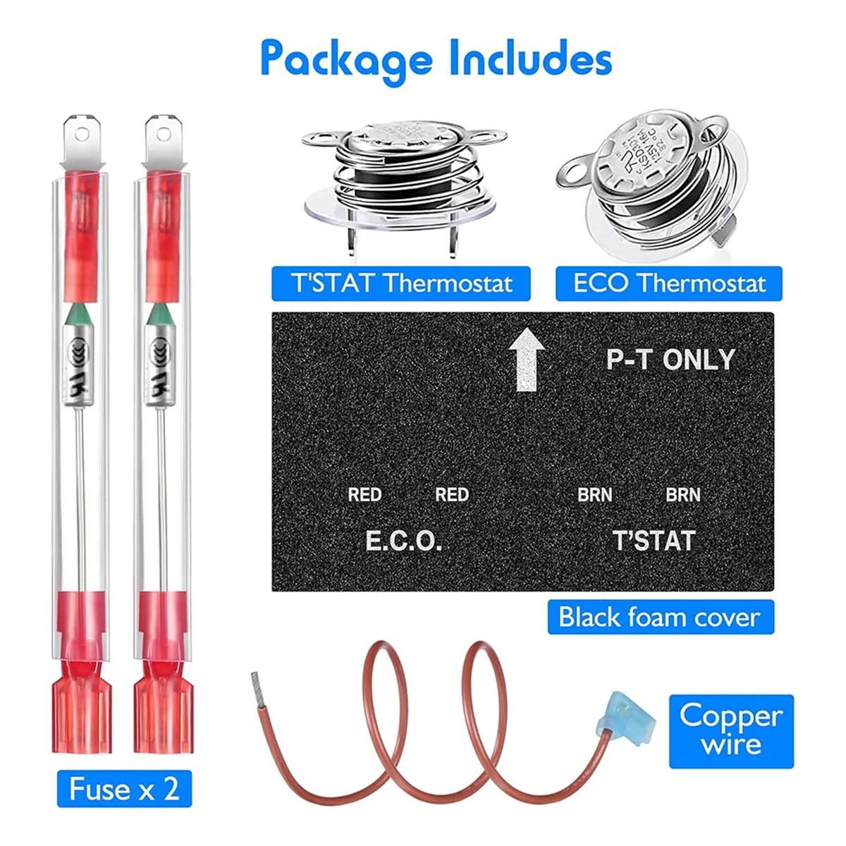 RV Water Heater Thermal Cutoff with ECO Thermostat Assembly  Super Deal (2 Pieces)
