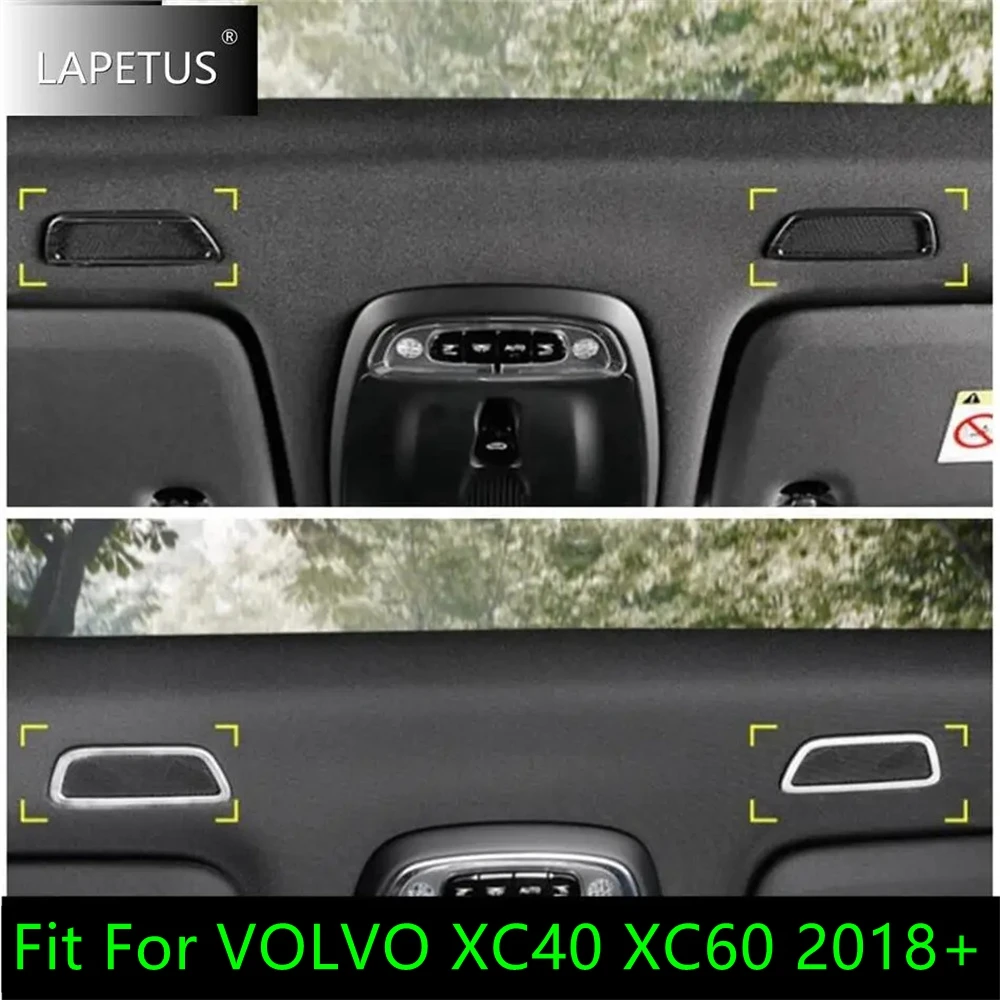 Car Roof Speaker Audio Loudspeaker Sound Frame Decor Molding Cover Trim Fit For VOLVO XC40 XC60 2018 - 2024 Accessories Interior