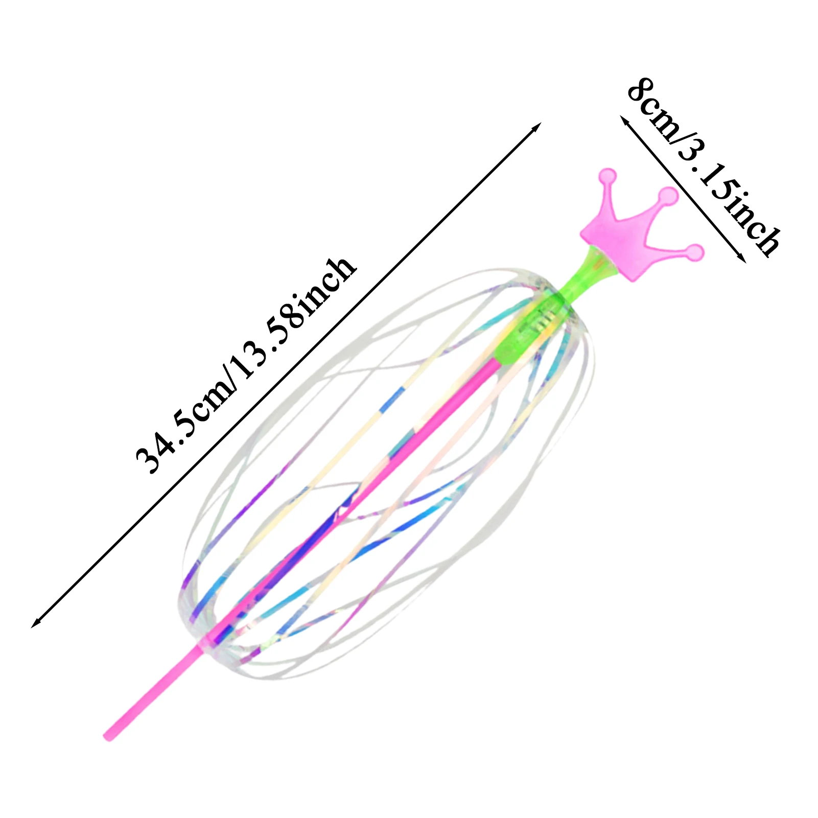 Light up Rainbow Twirler Rainbow Magic Glowing Twirler Bubble Wand Interactive Toys Wand Stick Rotating Bubble Toys for Kids