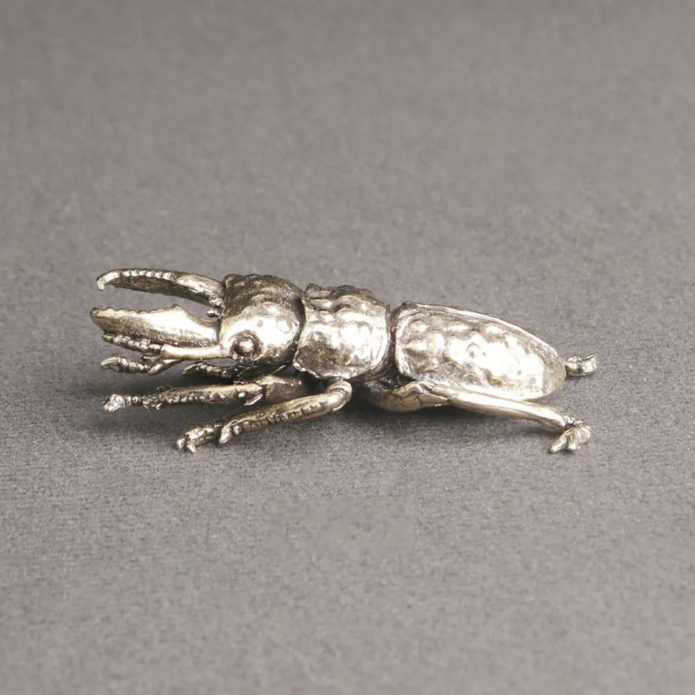 

Brass Beetle Figurine Retro Animal Statue Home Office Decor Elegant Design Practical Use Exquisite Details Creative Gift