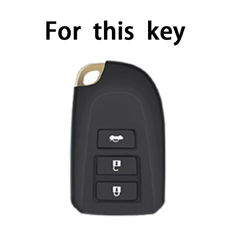 TPU Car Key Cover For Toyota Aygo 2017 2018 Yaris Porte Spade Hiace Regiusage Remote Fobs Case Keychian Holder Auto Accessories