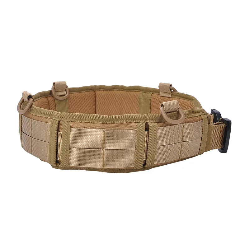 MOLLE Tactical Battle Belt, Quick Release Rigger Belt, Multi-Purpose Padded Patrol Belt, Outdoor Sports Equipment