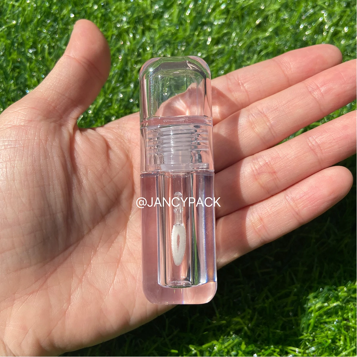 

4ml Clear Empty Lip Gloss Tube Plastic Refillable Bottles Lip Gloss Tubes with Wand Clear Cosmetic Lipgloss Tube