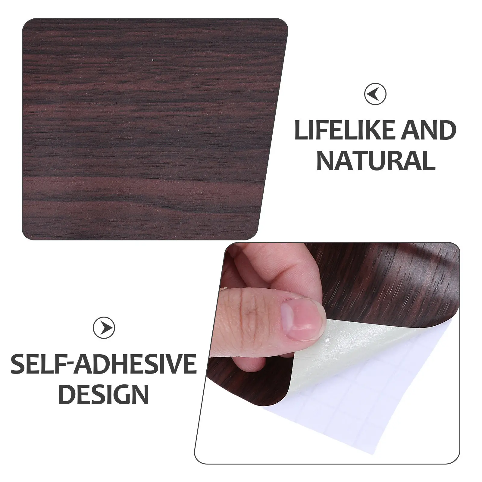 1 Roll Wood Grain Edging Tape Self Adhesive Repair Patch Brown 15x10cm Furniture Restoration Tape Cabinet Wrap Kitchen Drawer