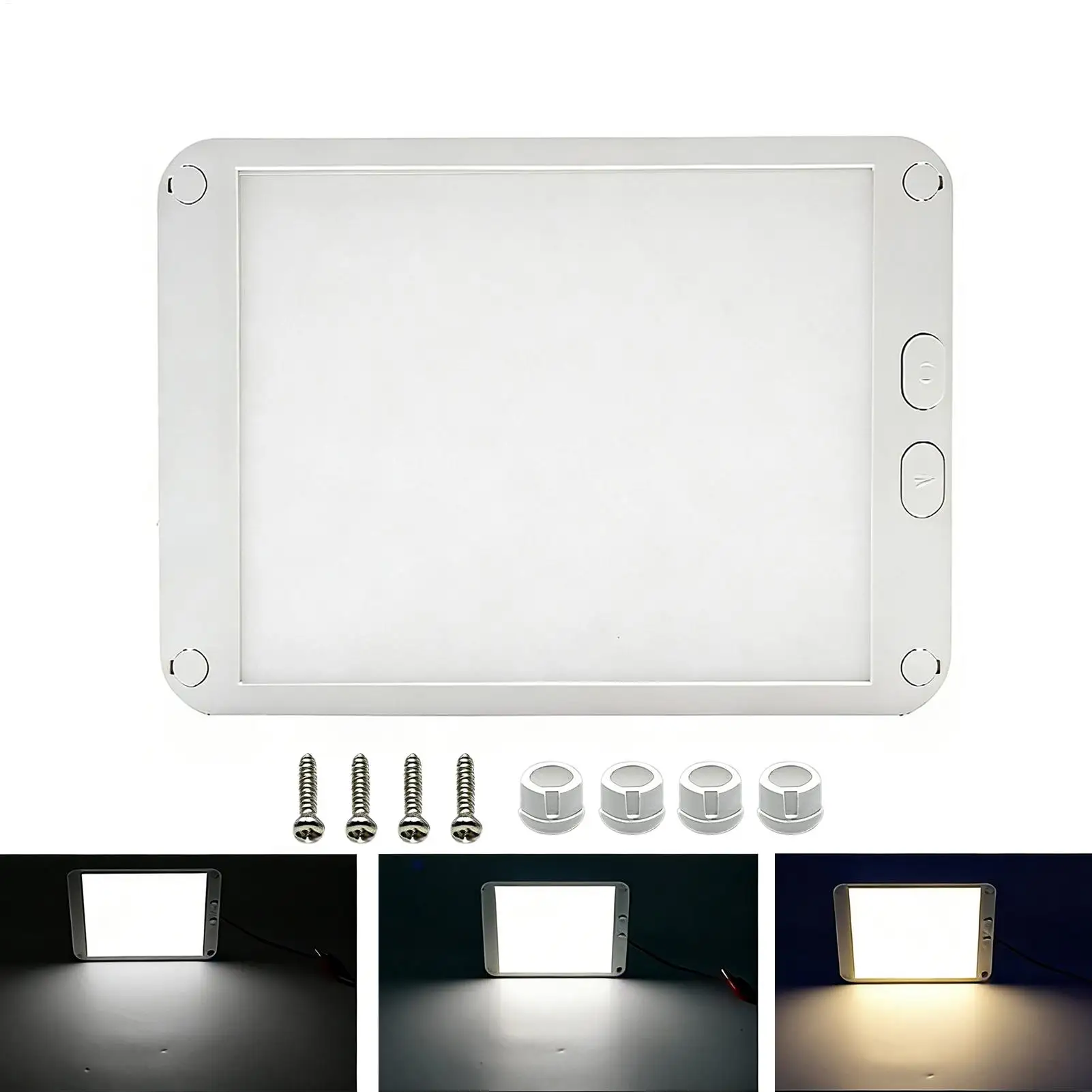 

Высокояркие трехцветные светодиодные светильники для автодомов 6 Вт, диммируемые купольные лампы, светодиодные светильники для автодомов, лампы для чтения в салоне автомобиля, для внедорожников, фургонов, грузовиков