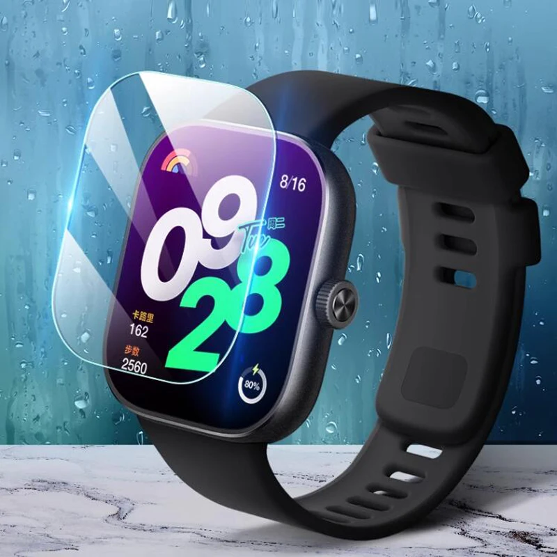 Película protectora transparente de vidrio templado duro para reloj inteligente Redmi 4, cubierta protectora de pantalla, Accesorios inteligentes