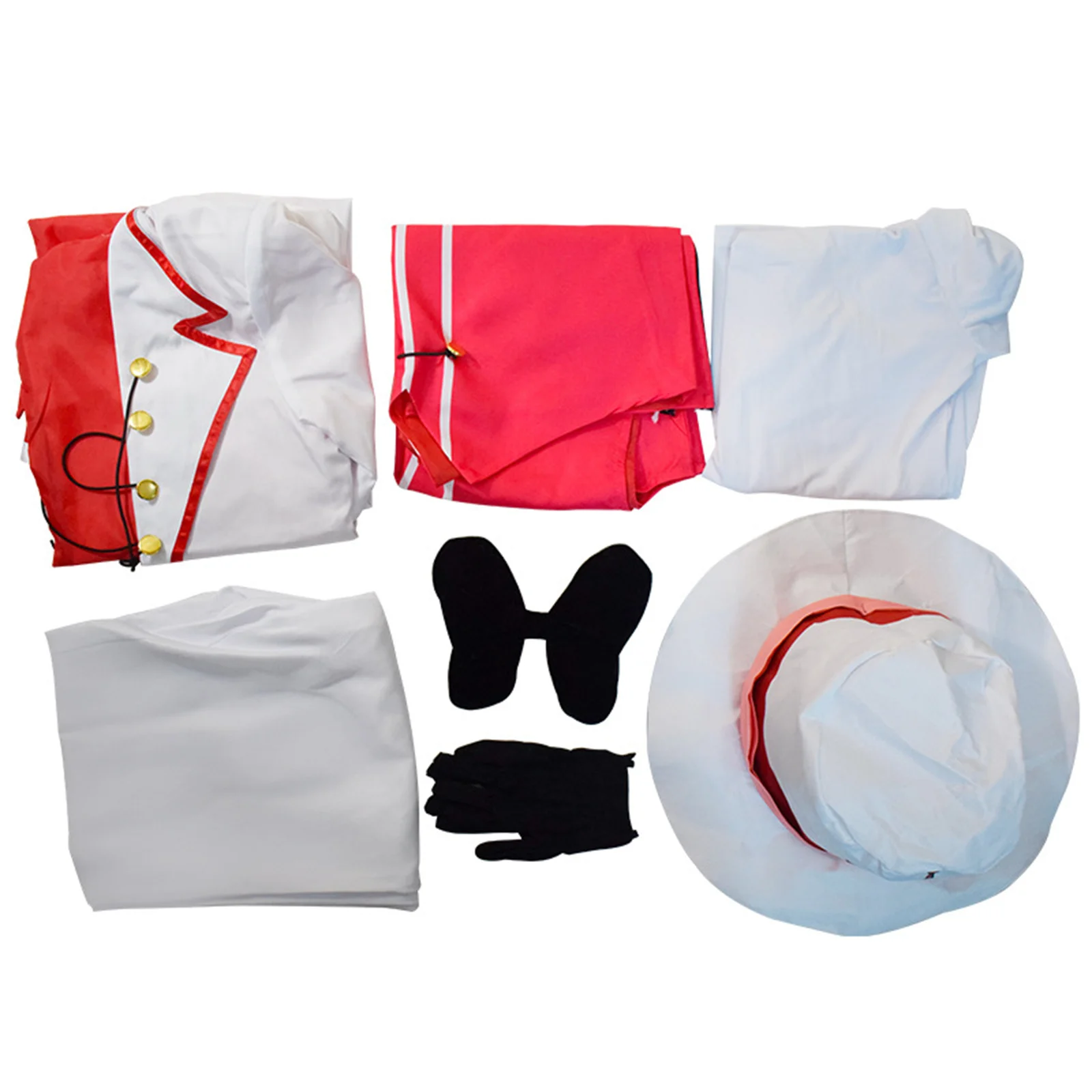 Costume de Cosplay Blanc avec Chapeau et Gants à Nministériels d pour Homme, Uniforme de Scène avec Phones de GérCos Lucifer, Hazbin, Jeu d'Anime, en Stock