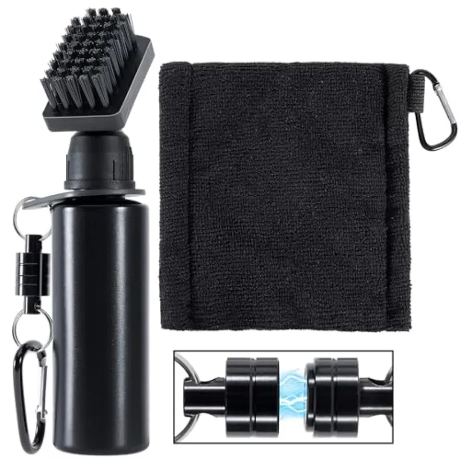 Shoe and Boot Cleaner Brush, Portable Magnetic Water Spray Cleat Cleaning Brush, Stiff Nylon Bristles Detachable Kit for Soccer