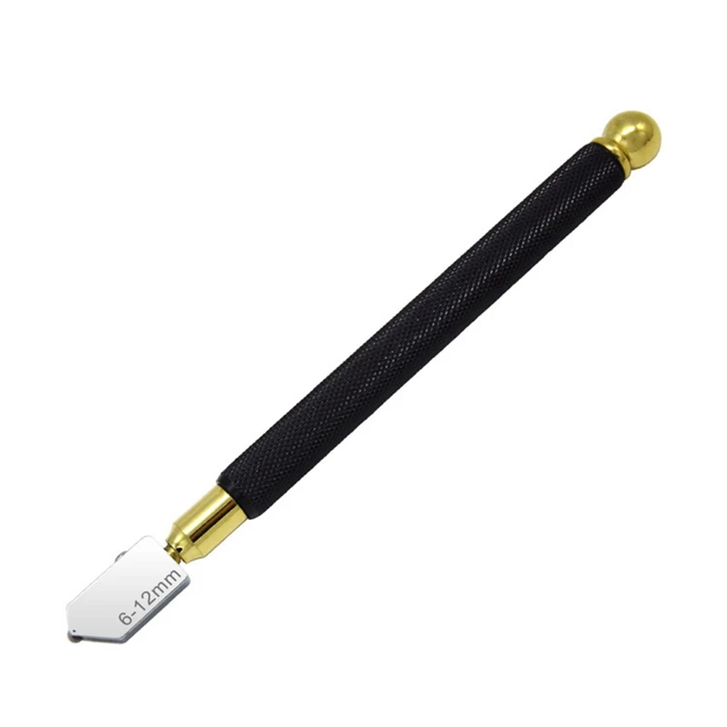ABKP-Glass Knife Set Oil-Filled Glass Knife Marking Pen Set Black Handle Glass Cutter Head