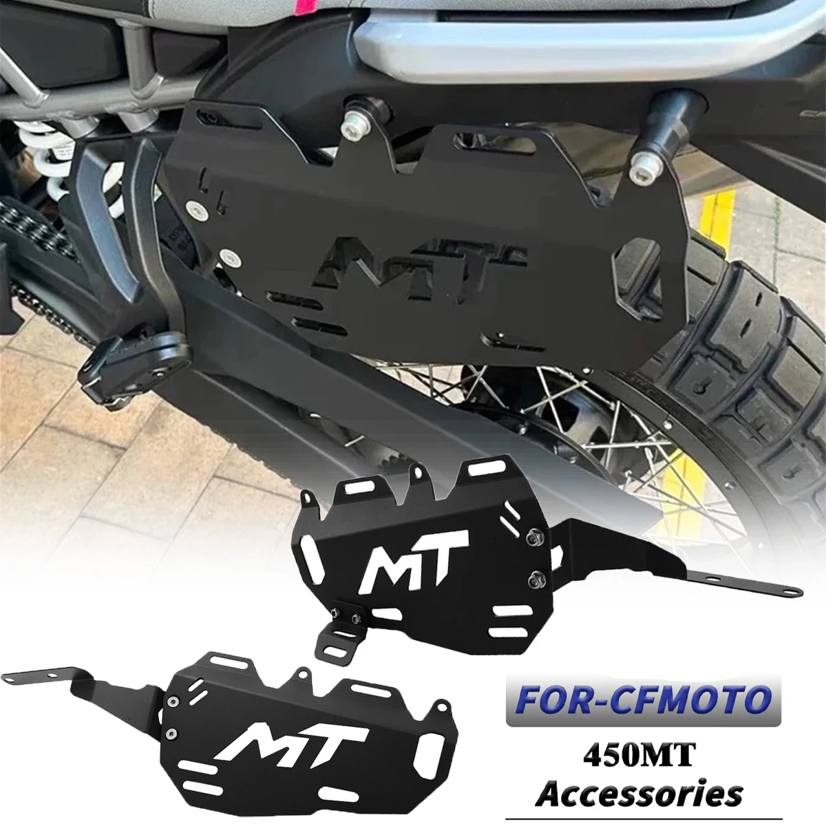 Gepäckträger für CFMOTO 450 MT Taschenhalter Seitenbox Satteltaschenhalterung Aufbewahrungstaschen Gepäckträger 450MT Zubehör