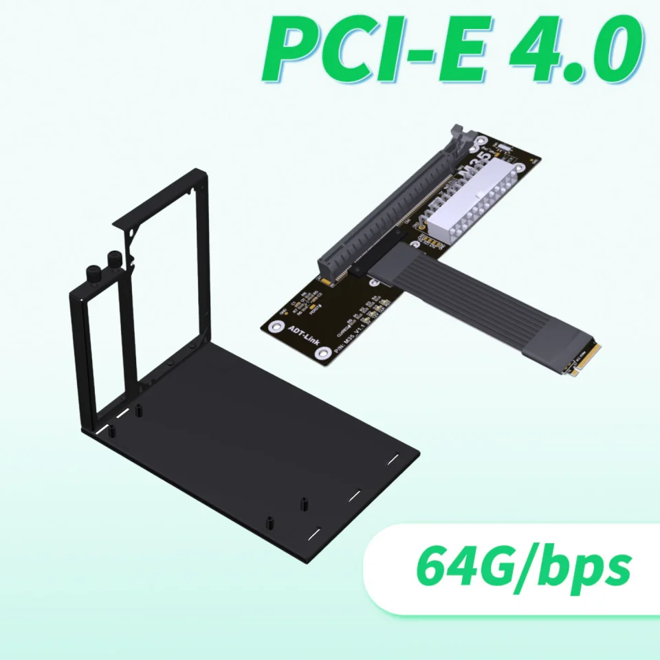 M35 Notebook Graphics Card External To M.2 NVMe Key M PCIe3.0/4.0 X4 64G/bps Docking Station, Full Speed for Intel NUC,STX,ITX