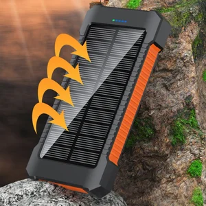 For Xiaomi Carboad Portatil 20000mah Solar Charger With Cord Compass Outdoor Battery Outdoor Mobile Power Source 8 Main Sales Power Bank Solar Energy - №7