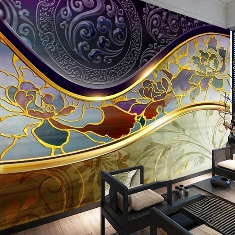 Custom Any Size 3D Wall Mural Abstract Wallpaper TV Sofa Background Decoration Painting Wall Art Home Decor Backdrop 3D