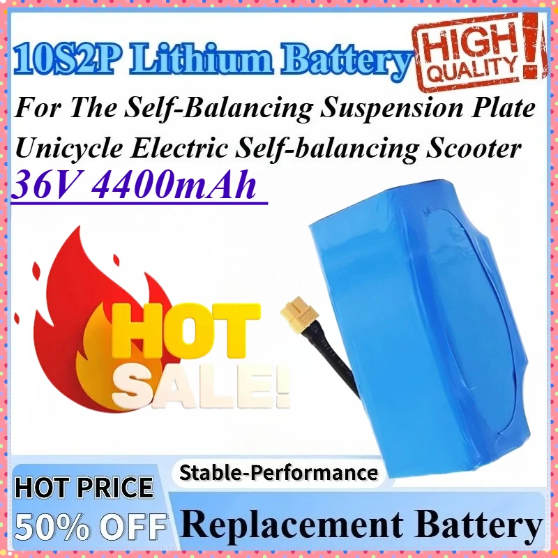 

36V 4400mAh 10S2P For The Self-Balancing Suspension Plate Unicycle Electric Self-balancing Scooter Replacement Lithium Battery