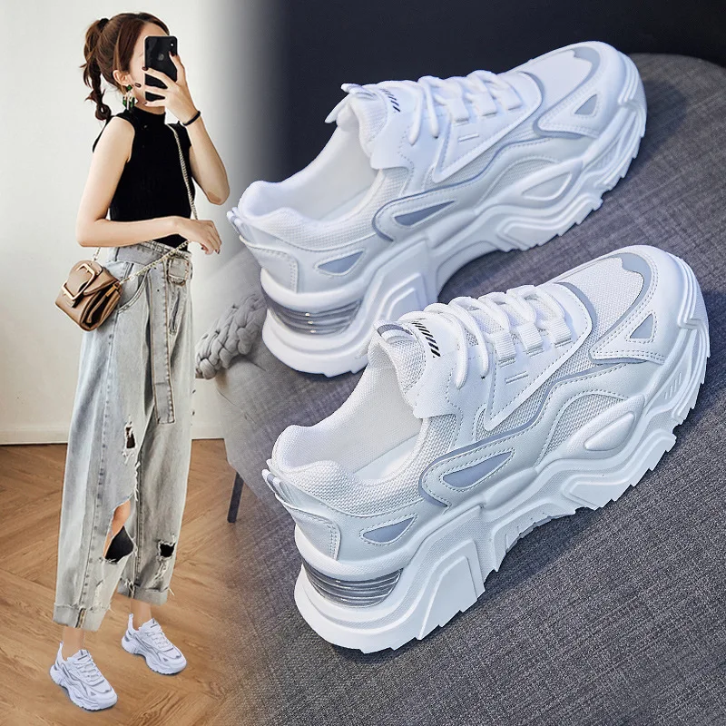 Spring & Summer Women And Girls Running Shoes Fashion Sports Casual Breathable Female Sneakers Size 35-40