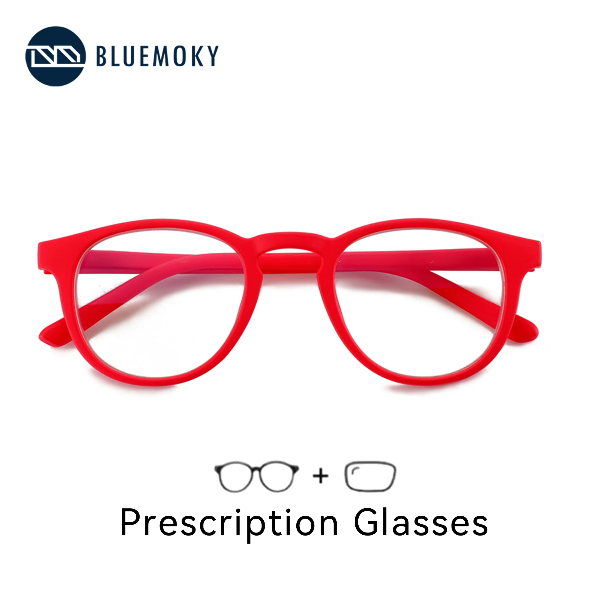 

Детские очки по рецепту BLUEMOKY, квадратные прогрессивные оптические очки с защитой от синего света, очки для близорукости для детей