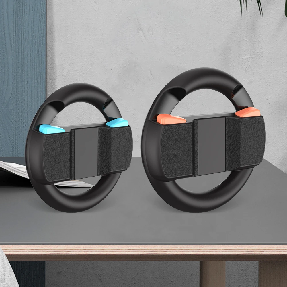 2 قطعة/المجموعة عجلات توجيه السباق للتبديل 2 مقبض القبضات البلاستيك تحكم مقبض حامل لنينتندو للتبديل 2 تحكم