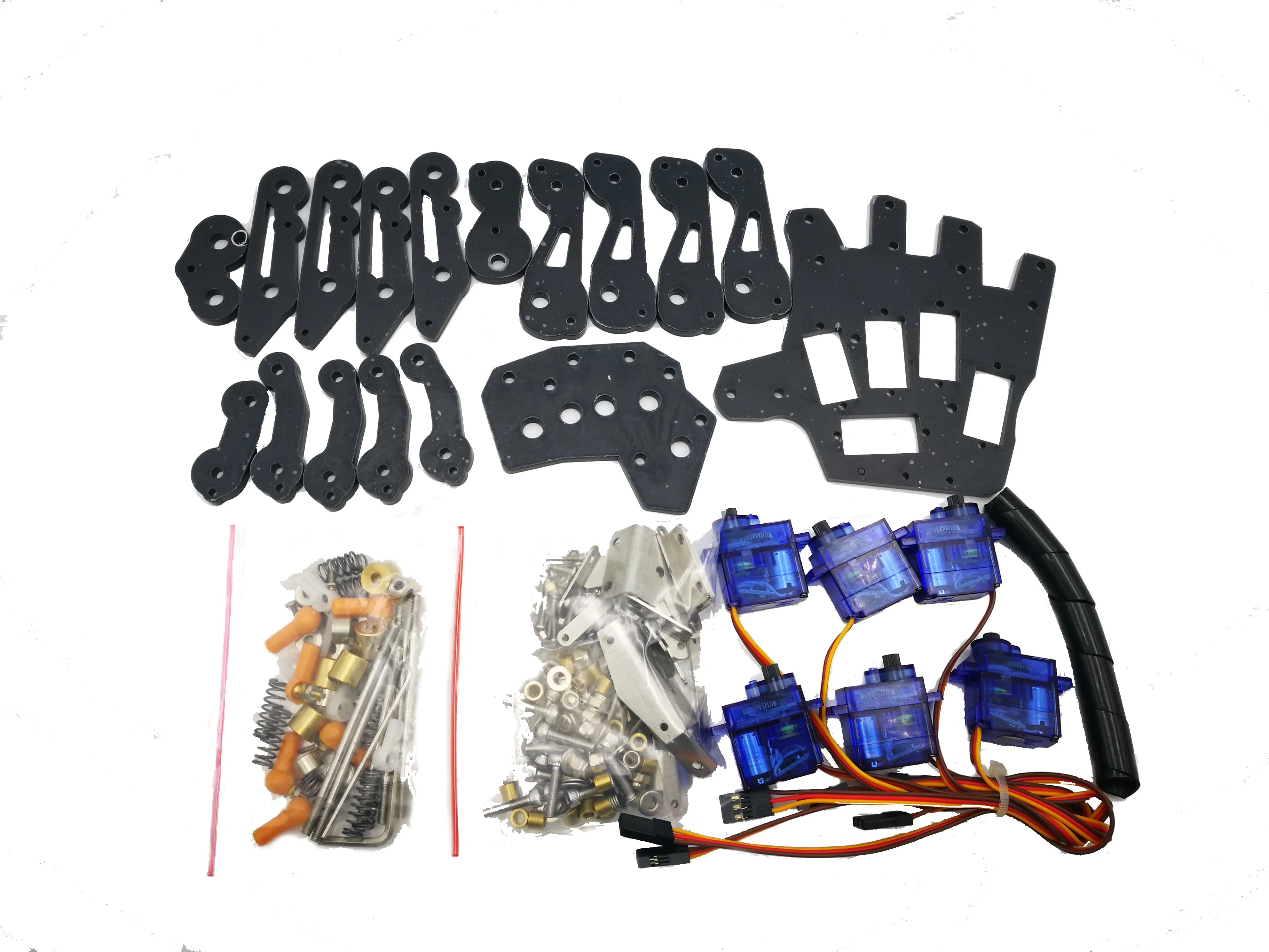 5 Dof Robot Vijf Vingers Robotica Kit Educatieve Metalen Mechanische Poot Voor Arduino Arm Linker En Rechter Diy Programmering Robot