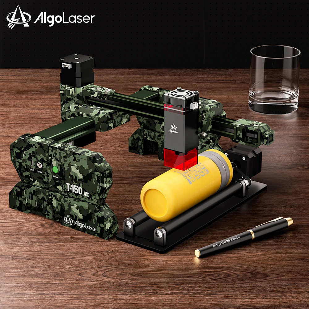 AlgoLaser T150PRO 6W Portable Laser Engraving Machine 8000mm/s High Precision Multi Function Metal Glass Wood Gift DIY Tool Kit