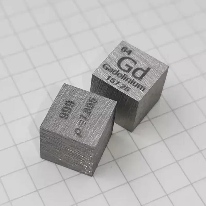 Gadolinium Cube Gd Element Cube Metal Collector 10mm