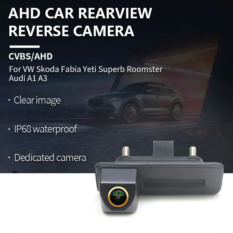 AHD 1080P Auto Rückansicht Reverse Kamera Für Audi A1 2011-2018 Skoda Roomster Fabia Superb Yeti nachtsicht Backup Kamera – Detail 4
