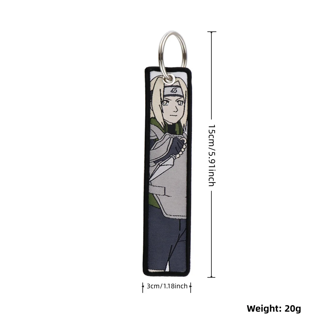Anime Dragon Ball Z Embroidered Keychain, Double-Sided Woven Badge Key Pendant, Suitable for Backpack and Car Key Decoration, Trendy Gift for Dragon Ball Fans - view 2