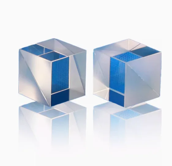 

Photoelectric Beam Splitter Prism Tetragonal Glued Semi-transparent Semi-reflective Experiment Television Combined beam Refracti