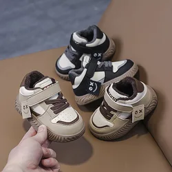 Boys and Girls Sport Shoes Children's Casual Shoes Fashion Hook Anti-slip Kids Footwears Soft Bottom Toddler Walking Shoe