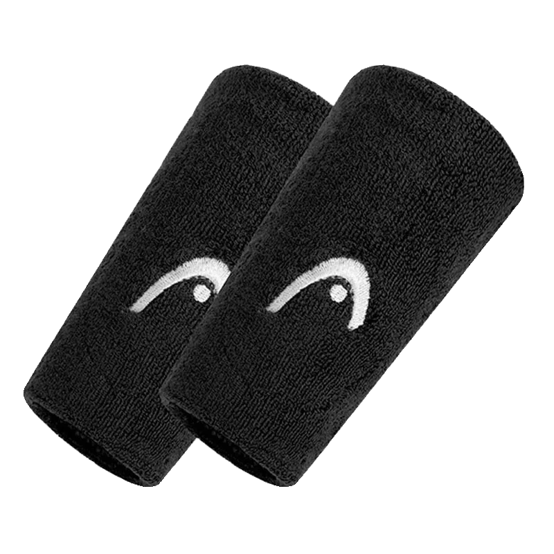 HEAD Tennis Hairbands Wrist Protection Basketball Volleyball Badminton Running Sweat Absorbent Cotton Sweat Wrist Band 2PCS - Image 4