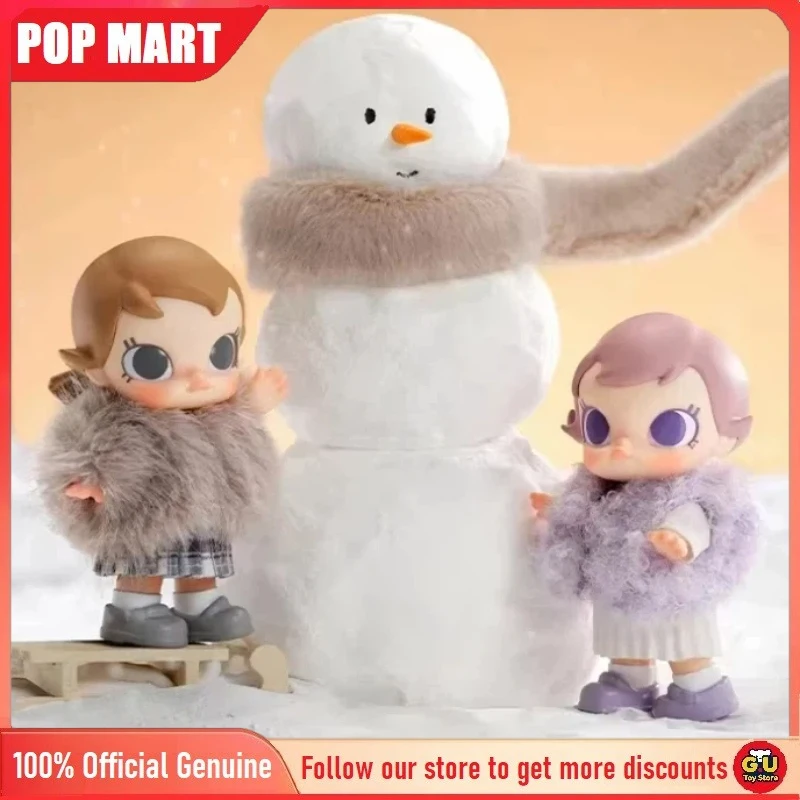 

Оригинальный POPMART Baby Molly Winter Fit Check Series слепая коробка куклы милый брелок аниме фигурки игрушки подарки на день рождения и Рождество