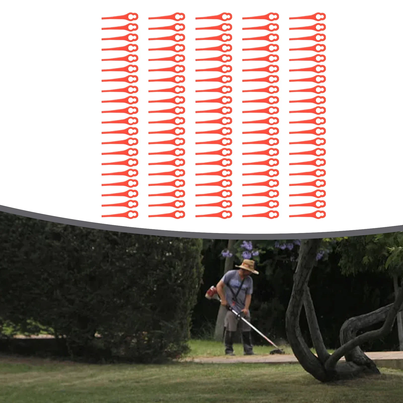 

Plastic Blades For Ferrex & Aldi FAR 20-1 Grass Trimmer 97699 2002706 Lawn Mower Accessories Garden Power Tools Spare 100pcs