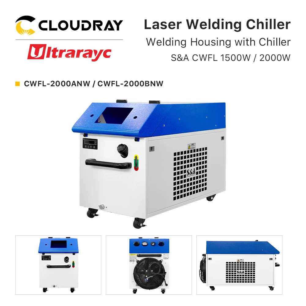 Ultrarayc Handheld Welding Housing with Chiller S&A CWFL 1500W 2000W Fiber Laser Chiller PRO-series for Laser Welding Machine