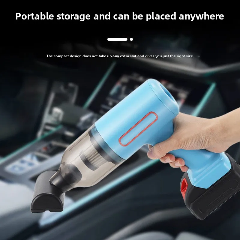 새로운 무선 진공청소기, 블로우 흡입 겸용 차량용 진공청소기, 9000PA 휴대용 진공청소기