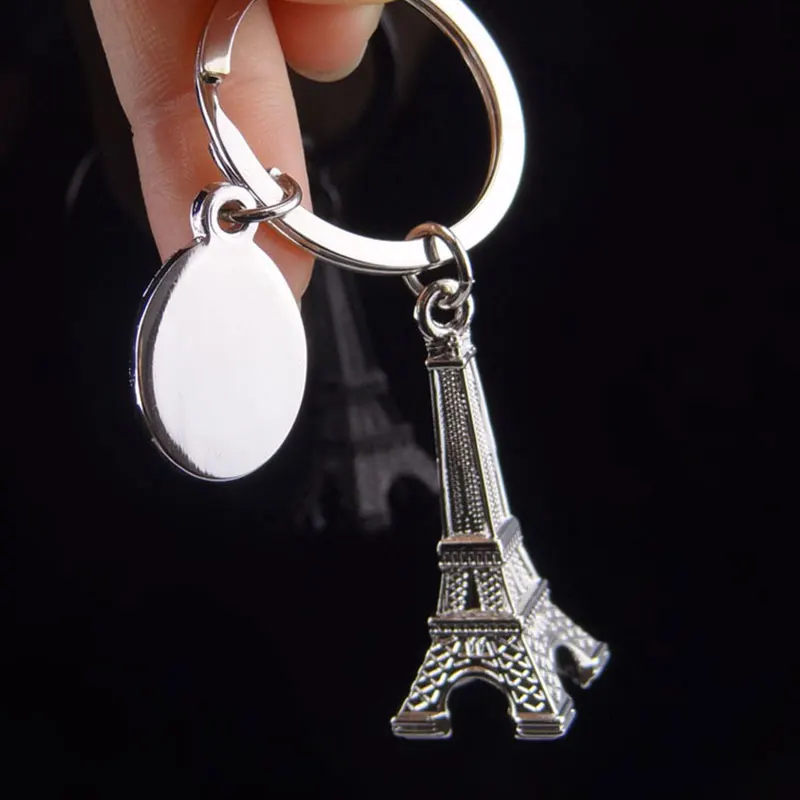 100Pcs Paris Eiffel Keychain Chaveiro Tower Key Chain Llavero Key Ring La Tour Eiffel Porte Clef Key Holder Keyring Gift