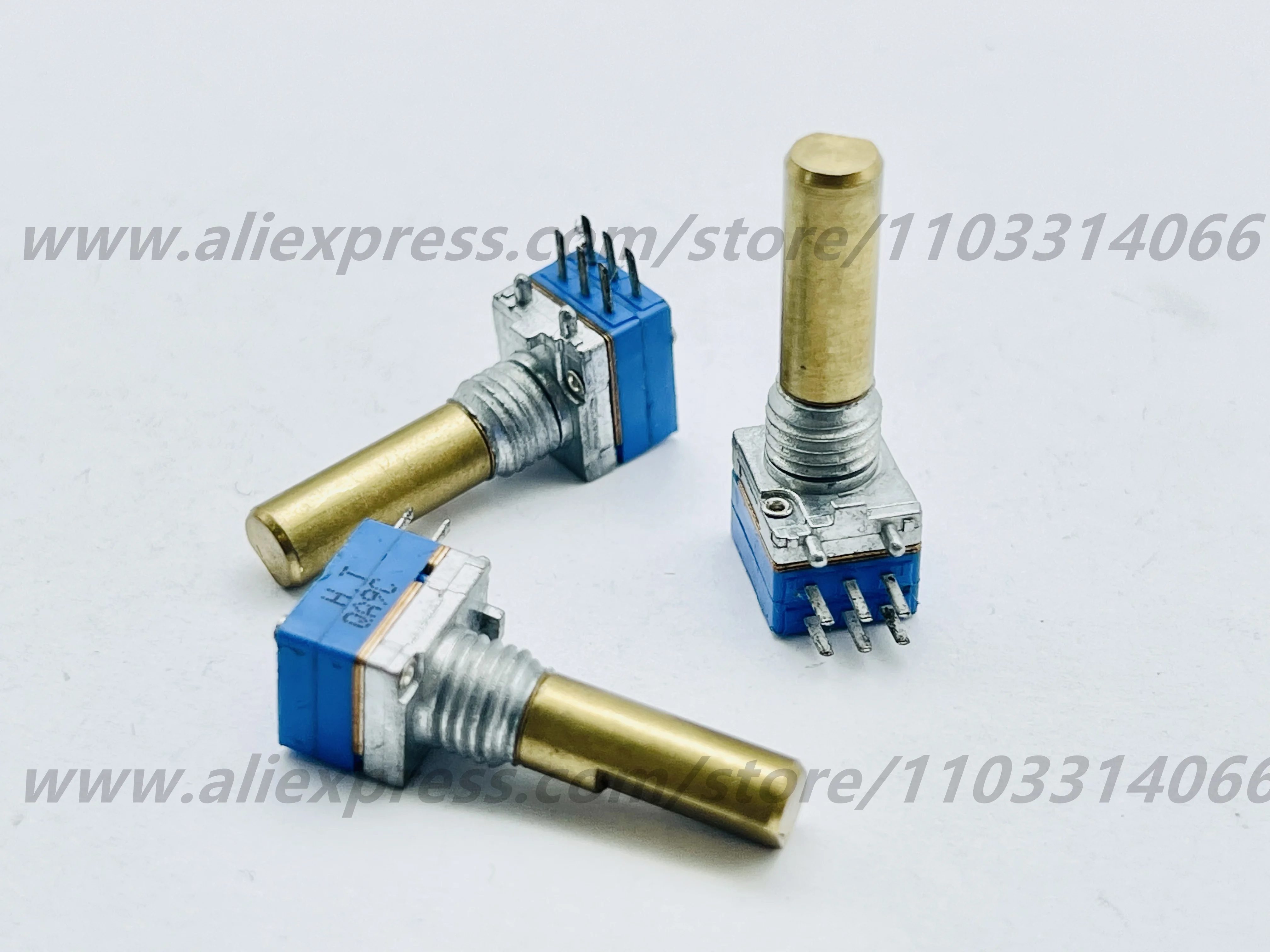 10pcs HT RD8 dual six-pin walkie-talkie 15 positioning channel adjustment, shaft length 18mm